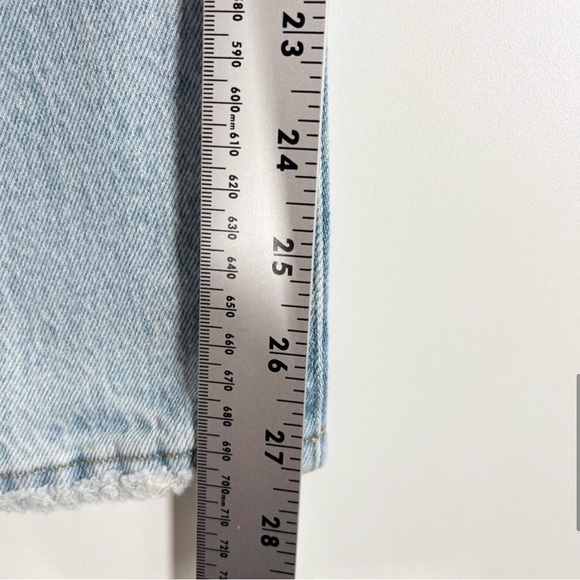 Good American Good Classic Jeans Women Blue High Rise Distressed Denim Sz 16 NEW - Picture 8 of 12